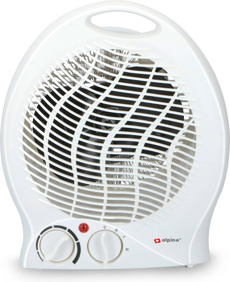 Alpina Ventilatorkachel - Draagbaar - 2000 Watt - 2 Warmtestanden - Anti-oververhitting - Wit