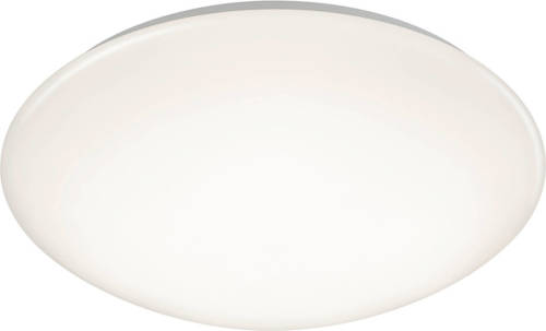 BES LED Led Plafondlamp - Trion Puta - Opbouw Rond 15w - Spatwaterdicht Ip44 - Warm Wit 3000k - Mat Wit Kunststof