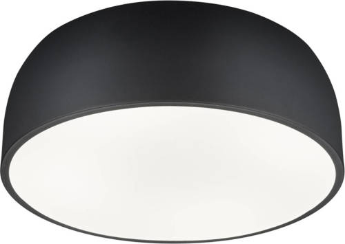 BES LED Led Plafondlamp - Plafondverlichting - Trion Barnon - E27 Fitting - 4-lichts - Rond - Mat Zwart - Aluminium