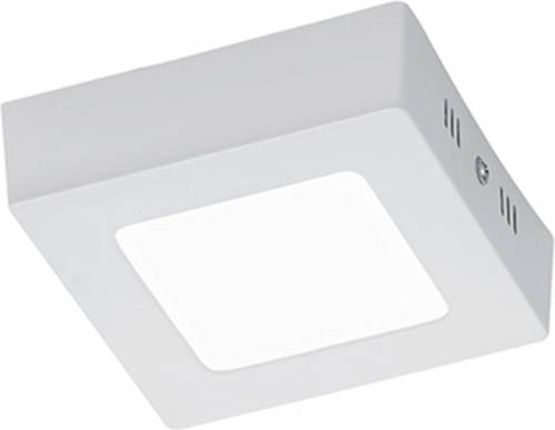 BES LED Led Plafondlamp - Plafondverlichting - Trion Zonin - 5w - Warm Wit 3000k - Vierkant - Mat Wit - Aluminium