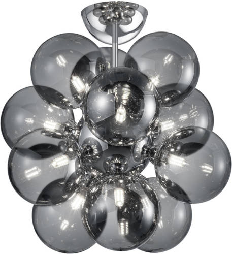 BES LED Led Plafondlamp - Plafondverlichting - Trion Alionisa - G9 Fitting - 12-lichts - Rond - Glans Chroom Rookglas