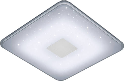 BES LED Led Plafondlamp - Trion Sumoran - 30w - Aanpasbare Kleur - Dimbaar - Afstandsbediening - Vierkant - Mat Wit - Acryl