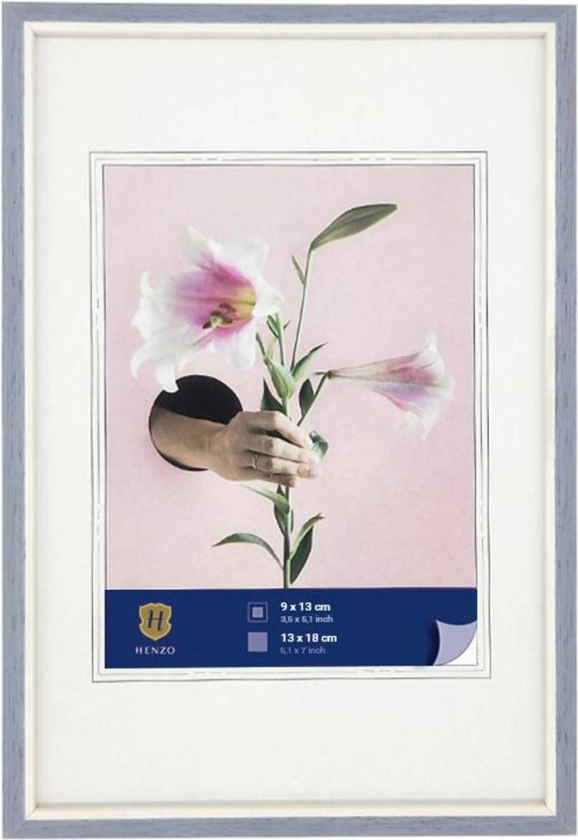 Henzo Fotolijst - Lily - Fotomaat 13x18 Cm - Blauw