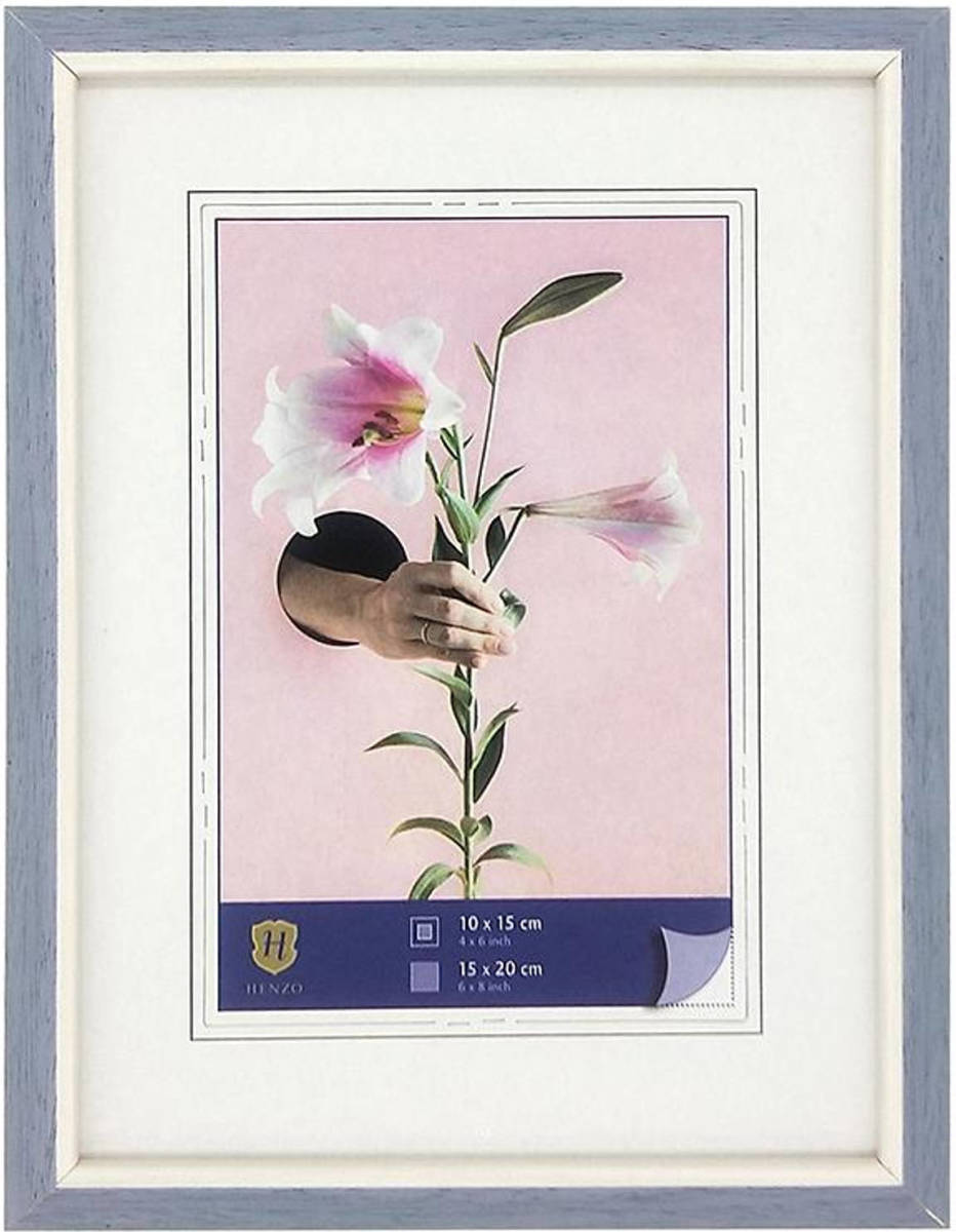 Henzo Fotolijst - Lily - Fotomaat 15x20 Cm - Blauw