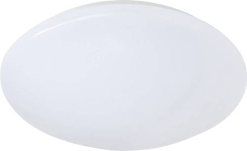 BES LED Led Plafondlamp - Trion Puta - Opbouw Rond 12w - Spatwaterdicht Ip44 - Warm Wit 3000k - Mat Wit Kunststof