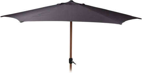 4Goodz Parasol 3 Meter Met Schuifmechanisme En Houtlook Buis - Grijs