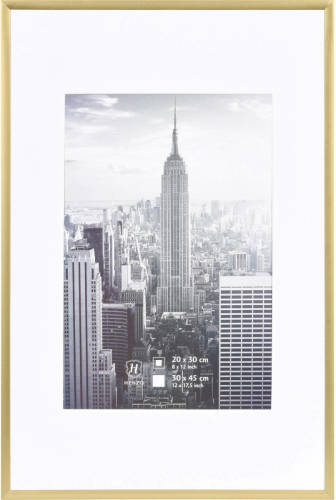 Henzo Fotolijst - Manhattan - Fotomaat 30x45 Cm - Goud