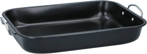Alpina Ovenschaal - Rechthoekig - Metaal - 39 X 29 X 6 Cm - Zwart