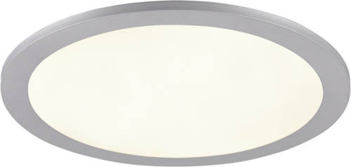 BES LED Led Plafondlamp - Plafondverlichting - Trion Tiberon - 16w - Natuurlijk Wit 4000k - Rond - Mat Titaan - Kunststof