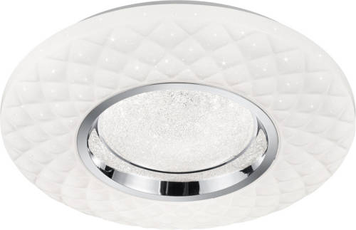 BES LED Led Plafondlamp - Trion Magum - 22w - Aanpasbare Kleur - Dimbaar - Afstandsbediening - Sterlicht - Rond - Mat Wit