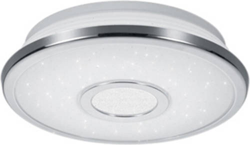 BES LED Led Plafondlamp - Trion Osirina - 12w - Warm Wit 3000k - Dimbaar - Sterlicht - Rond - Glans Chroom - Kunststof