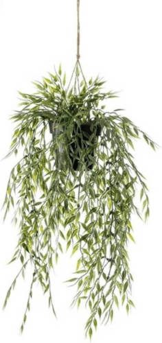 Emerald Kunstplant Hangend In Pot Bamboe 50 Cm