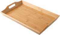 Decopatent ® Dienblad Rechthoek - Groot Dienblad Met Handvaten - Bamboe