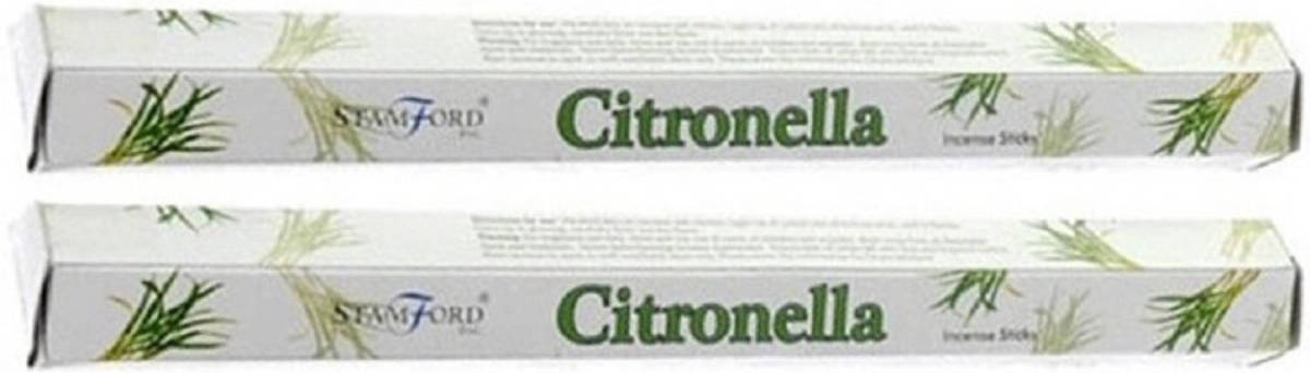 Stamford Wierook Stokjes Citronella Geur - 40x Stuks - Anti Muggen En Insecten Artikelen Geurstokjes