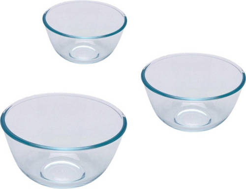 Classic Prepware Mengkom - Set Van 3 Stuks - Glas - Pyrex