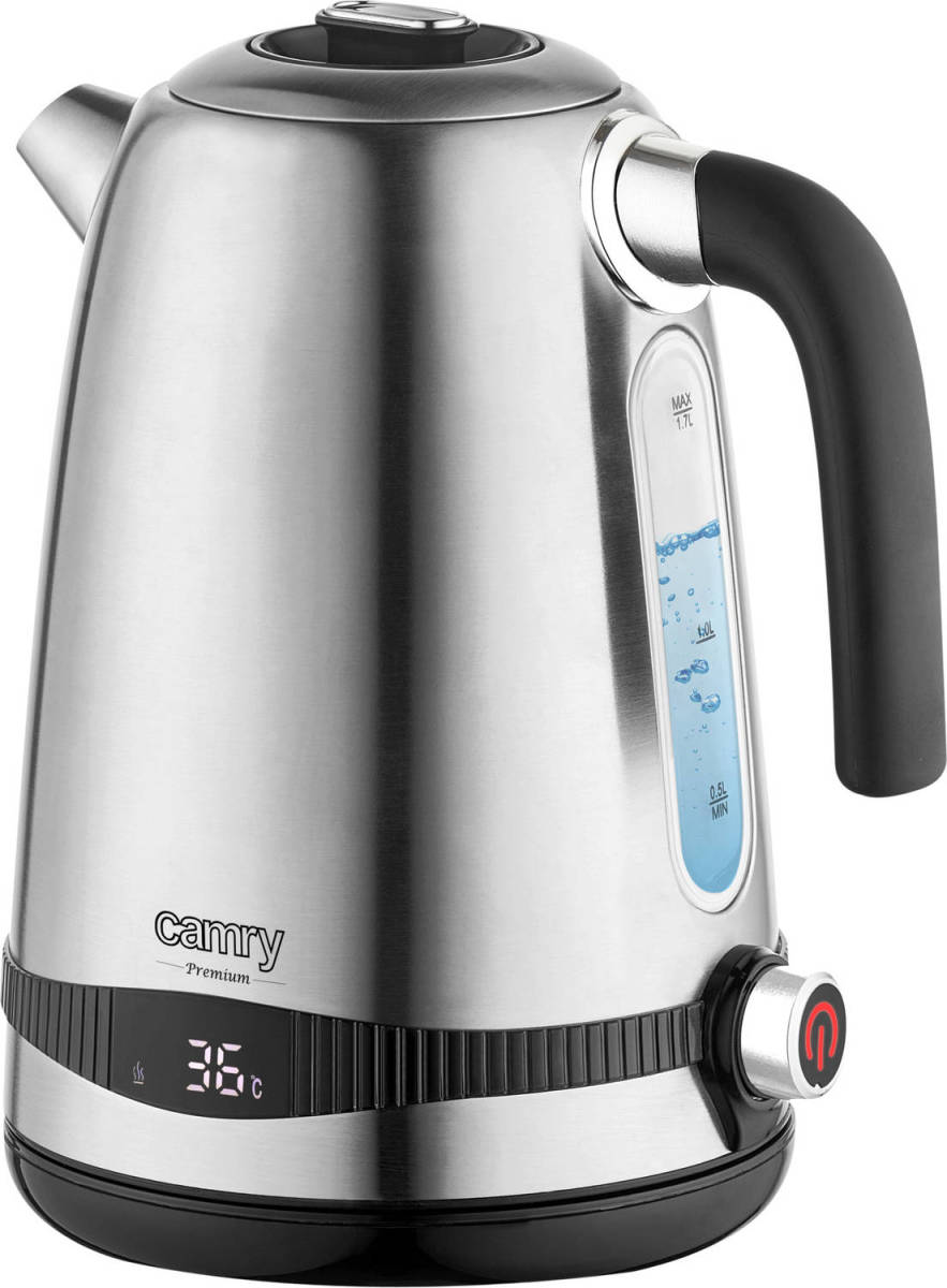 Ketel Waterkoker 1,7l Met Temperatuurindicatie - Rvs Cr 1291 Camry