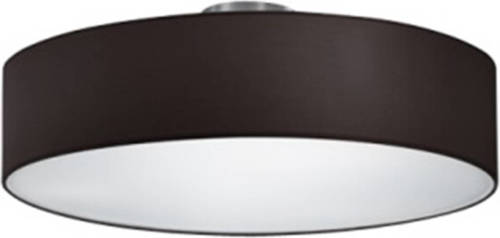 BES LED Led Plafondlamp - Plafondverlichting - Trion Hotia - E27 Fitting - 3-lichts - Rond - Mat Zwart - Aluminium
