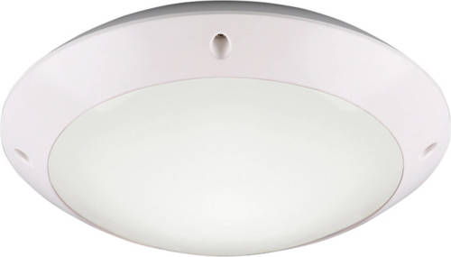 BES LED Led Plafondlamp - Trion Camiro - Opbouw Rond - Waterdicht Ip54 - E27 Fitting - Mat Wit - Kunststof