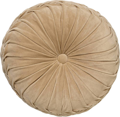 Dutch Decor Kaja - Sierkussen Rond Velvet Pumice Stone 40 Cm