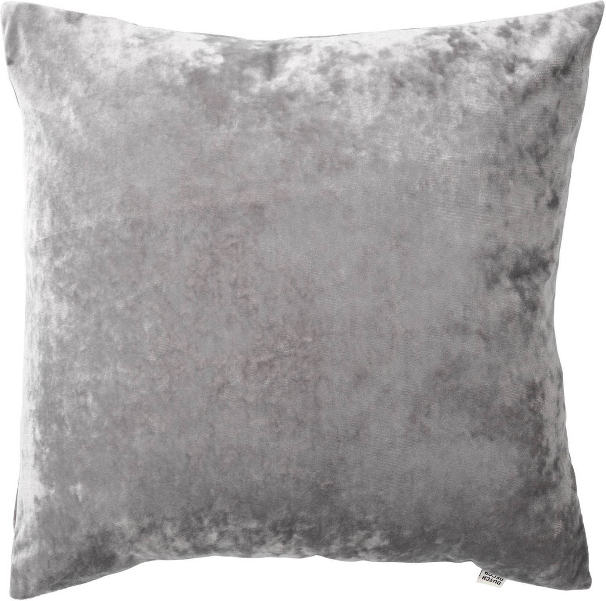Dutch Decor Sky - Kussenhoes Velvet Micro Chip 45x45 Cm - Grijs - Grijs