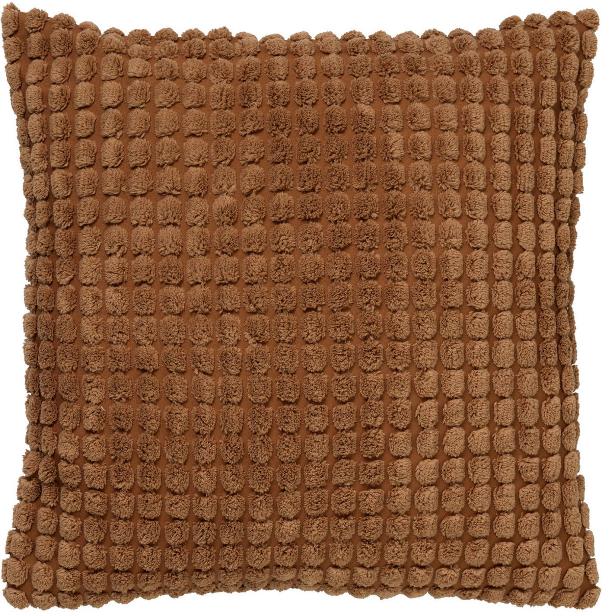Dutch Decor Rome - Kussenhoes Uni Tobacco Brown 45x45 Cm - Bruin - Bruin