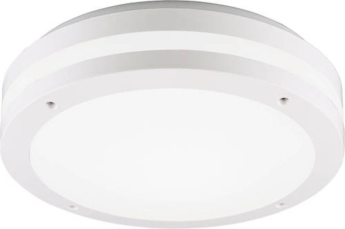 BES LED Led Plafondlamp - Trion Keraly - Opbouw Rond - Waterdicht - 12w - Warm Wit 3000k - Mat Wit - Kunststof