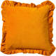 Dutch Decor Yara - Sierkussen Velvet Golden Glow 45x45 Cm - Geel - Geel