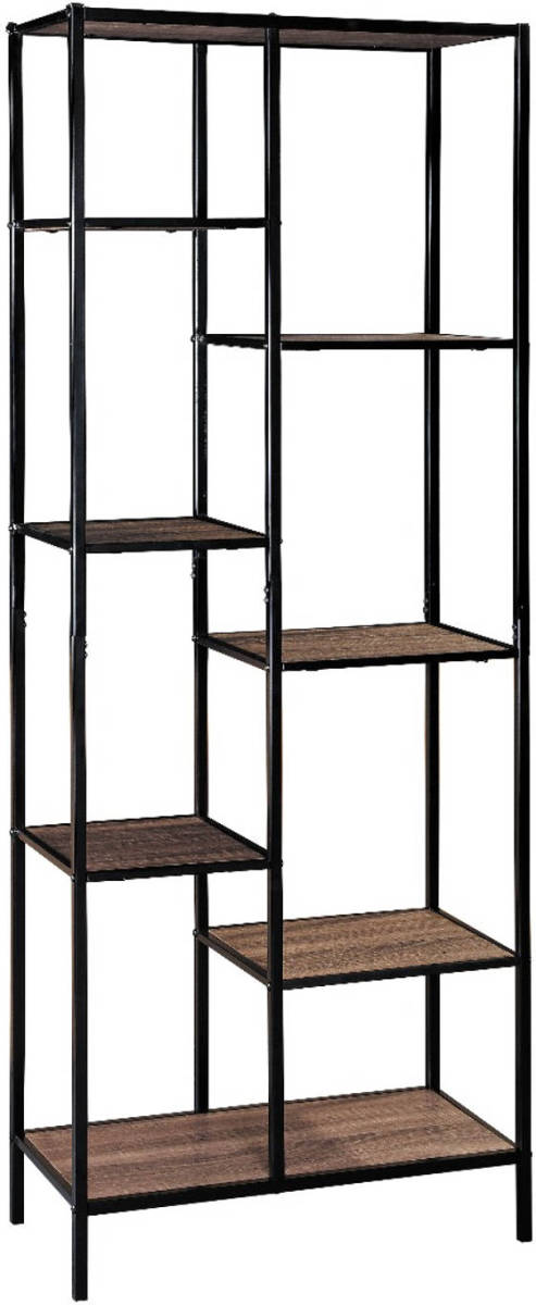 Lizzely Garden & Living Boekenkast Industrieel Maudy Mdf Wandmeubel Hout 70x185cm