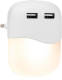 Smartwares Nachtlamp Led 10 Lumen 2 X Usb 0,3 Watt Wit