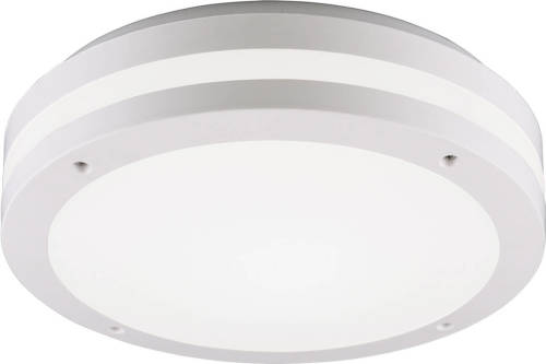 BES LED Led Plafondlamp - Trion Keraly - Opbouw Rond - Bewegingssensor - Waterdicht - 12w - Mat Wit - Kunststof