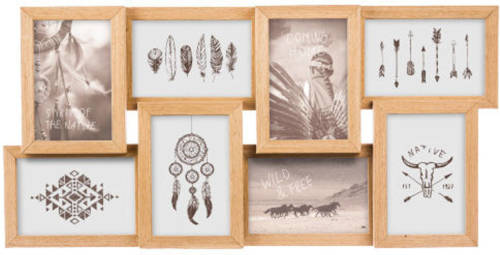 Decopatent ® Mdf Fotolijst Collage Voor 8 Foto's Van 15x10 En 10x15 Cm