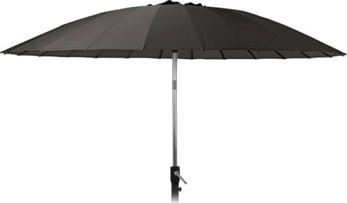 4Goodz Aluminium Shanghai Parasol 270 Cm Met Opdraaimechanisme - Zwart