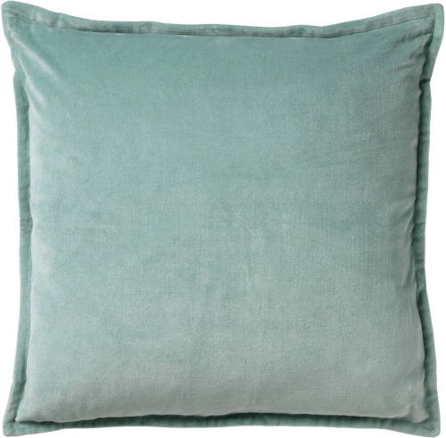 Dutch Decor Caith - Sierkussen Velvet Jadeite 50x50 Cm - Groen - Groen