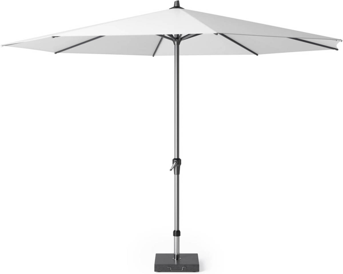 Platinum Riva Stokparasol 3,5 M. Rond - Wit