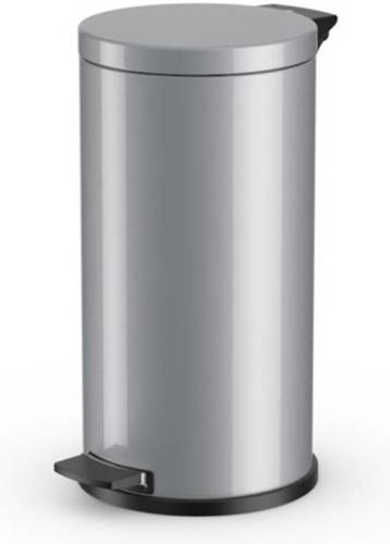 Hailo Pedaalemmer Solid L - 18 Liter - Zilver