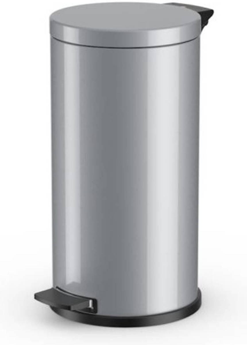 Hailo Pedaalemmer Solid L - 18 Liter - Zilver
