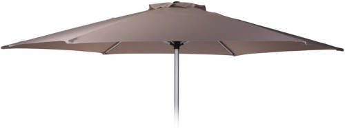 4Goodz Aluminium Parasol 270 Cm Met Opdraaimechanisme - Taupe