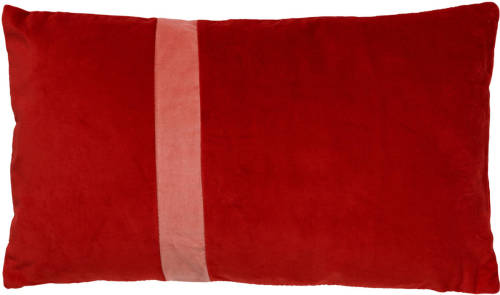 Dutch Decor Pippa - Kussenhoes Velvet Aurora Red 30x50 Cm
