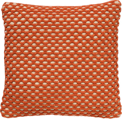 Dutch Decor Denley - Sierkussen Van Katoen Potters Clay 45x45 Cm - Oranje - Oranje