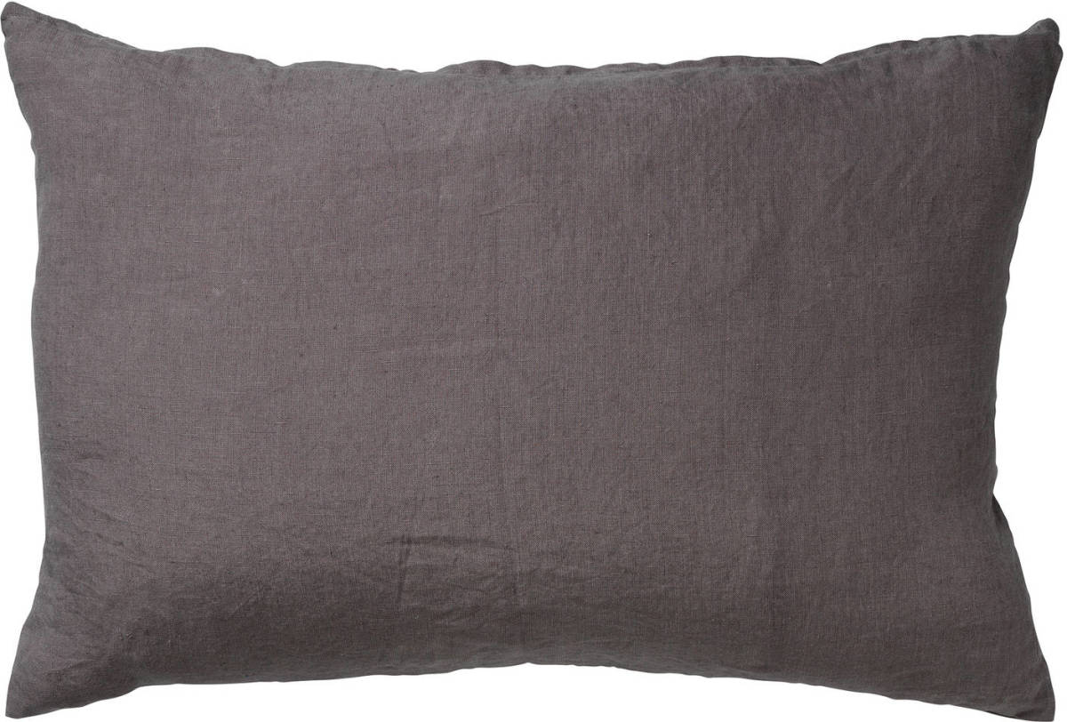 Dutch Decor Linn - Kussenhoes Linnen Charcoal Grey 40x60 Cm