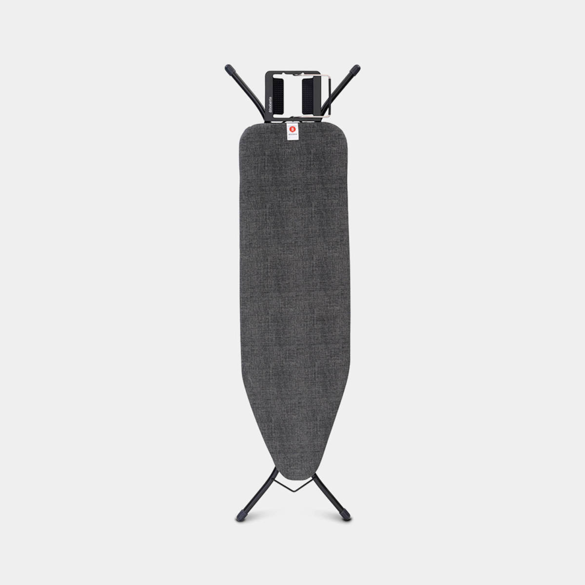 Brabantia Strijkplank B, 124x38 Cm Denim Black Met Strijkijzerhouder - Black