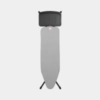 Brabantia Strijkplank B, 124x38 Cm Metallic Met Solide Stoomunithouder - Black