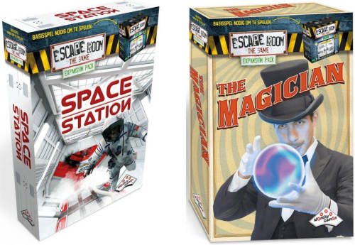 Identity Games Escape Room Uitbreidingsbundel - 2 Stuks - Uitbreiding Space Station & Uitbreiding Magician