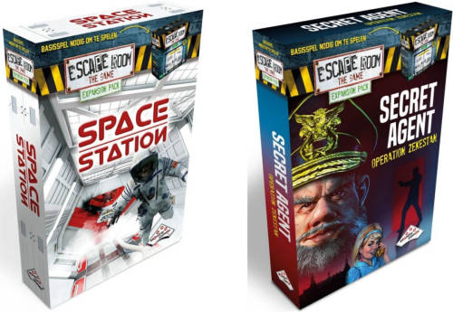 Identity Games Escape Room Uitbreidingsbundel - 2 Stuks - Uitbreiding Space Station & Uitbreiding Secret Agent