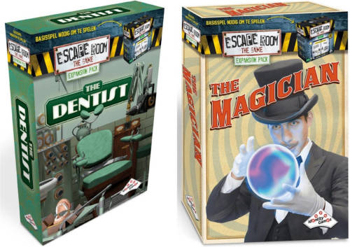 Identity Games Escape Room Uitbreidingsbundel - 2 Stuks - Uitbreiding The Dentist & Uitbreiding Magician
