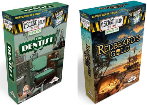 Identity Games Escape Room Uitbreidingsbundel - 2 Stuks - Uitbreiding The Dentist & Uitbreiding Redbeard's Gold