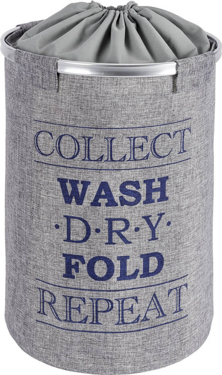 Wenko Wasmand Ringo 40 X 54 Cm Polyester Grijs