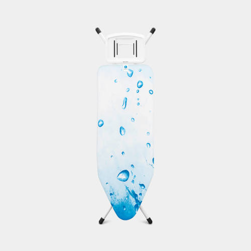 Brabantia Strijkplank C, 124x45 Cm Ice Water Met Solide Strijkijzerhouder - White