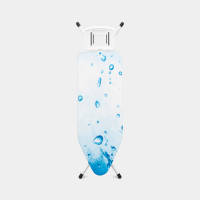 Brabantia Strijkplank C, 124x45 Cm Ice Water Met Solide Strijkijzerhouder - White