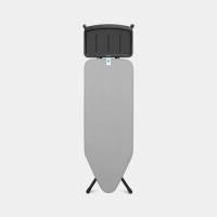 Brabantia Strijkplank C, 124x45 Cm Metallic Met Solide Stoomunithouder - Black